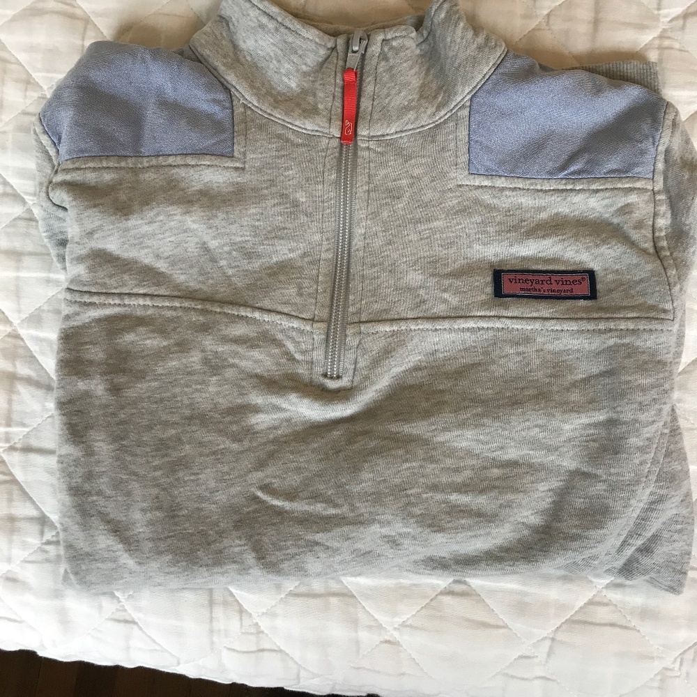 Vineyard Vines - Grey and Chambray Shep Shirt - XS